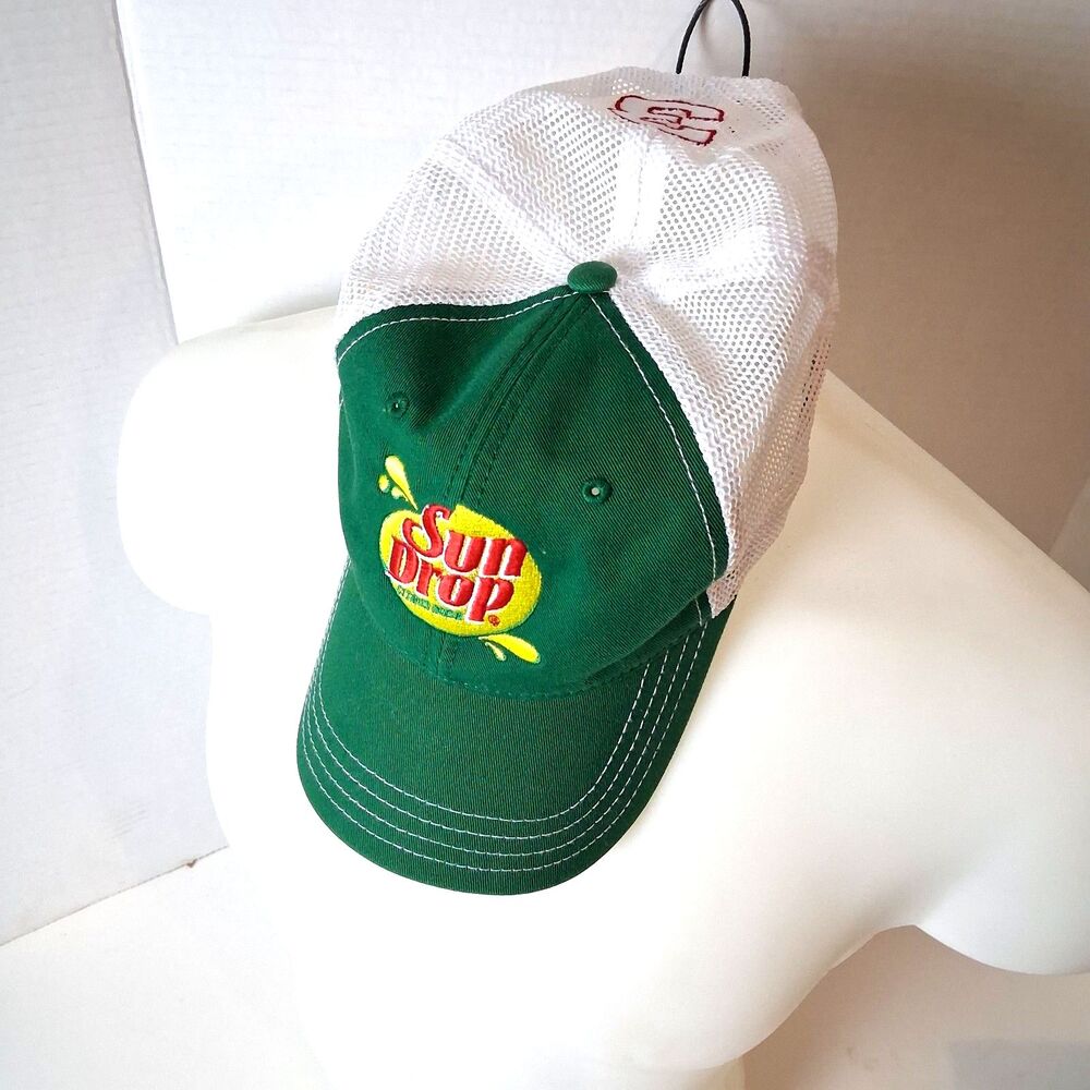 Dale Earnhardt Jr Sun Drop Soda Hat Snapback Mesh Trucker Green NASCAR #3